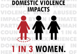 Domestic violence impacts 1 in 3 women