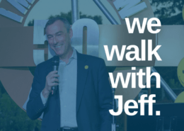 We walk with Jeff.