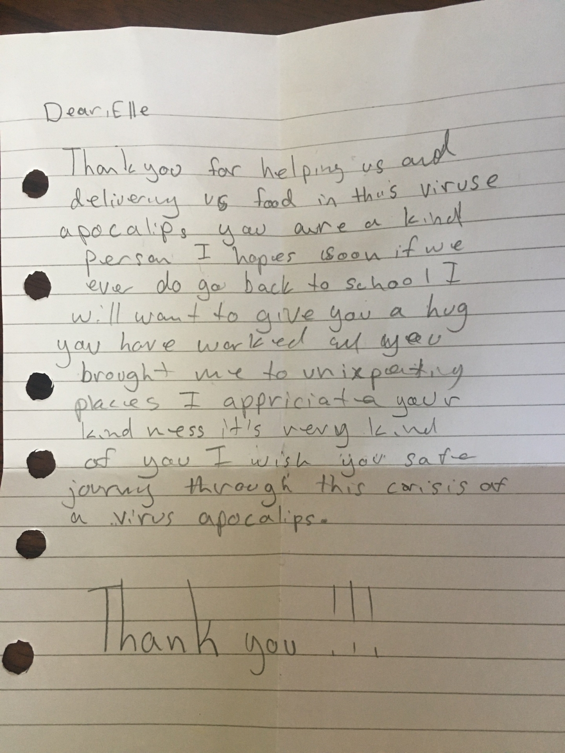 Gratitude: A Heartwarming Thank You Message from a Student – Impact NW