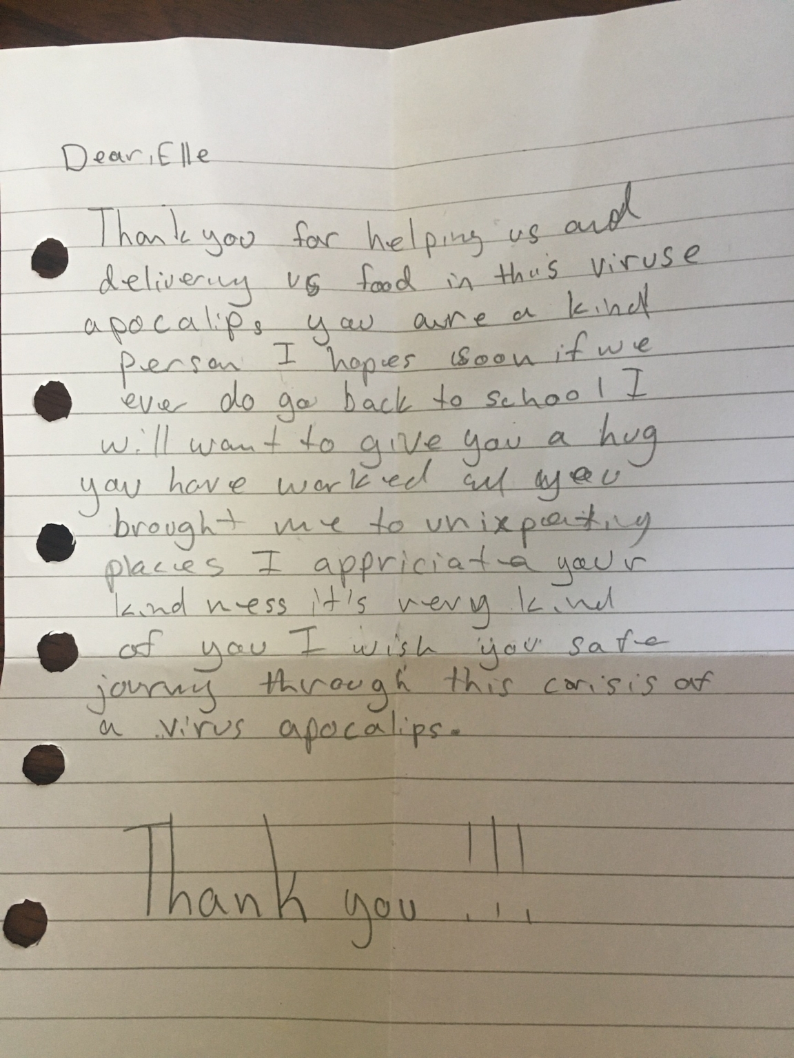 Gratitude: A Heartwarming Thank You Message from a Student – Impact NW