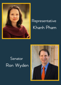 Khanh Pham and Ron Wyden