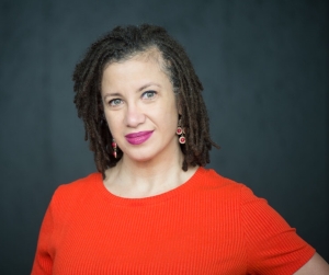 Headshot of woman from neck up