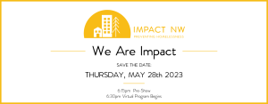 We Are Impact Banner. Thursday, May 28th 223.